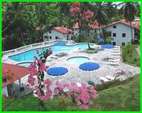 Pool and Deck of the Apart-Hotel LA TAMBORA BEACH RESORT - Samana - Dominican Republic